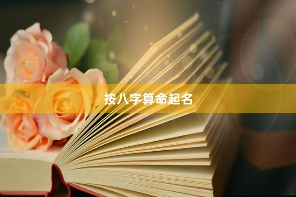 按八字算命起名